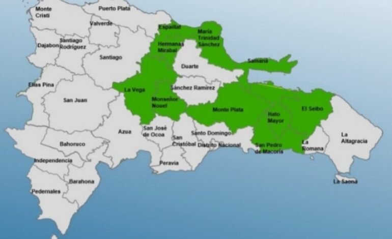 El COE eleva a 10 las provincias en alerta verde por las lluvias