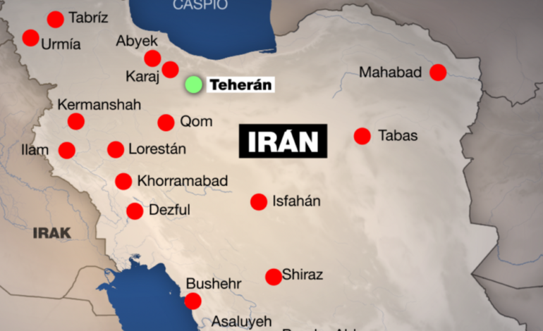 En mapas: así se extiende la escalada por Medio Oriente tras los ataques de EE. UU. e Israel contra Irán