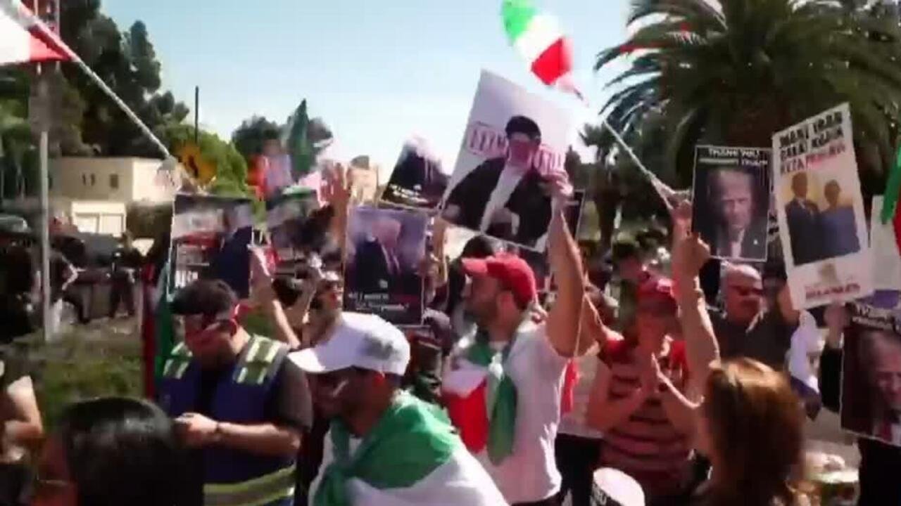 Estados Unidos: protestas a favor y en contra de la operación «Furia Épica» en Irán