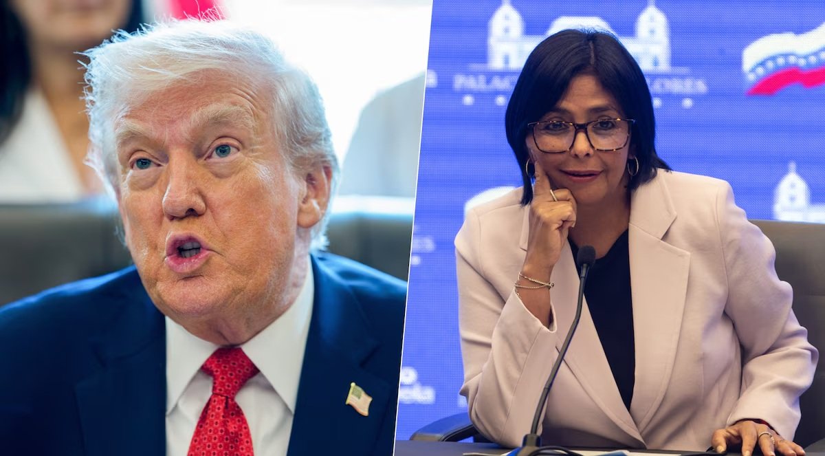 EU: Trump elogia «buen trabajo» Delcy Rodríguez en Venezuela