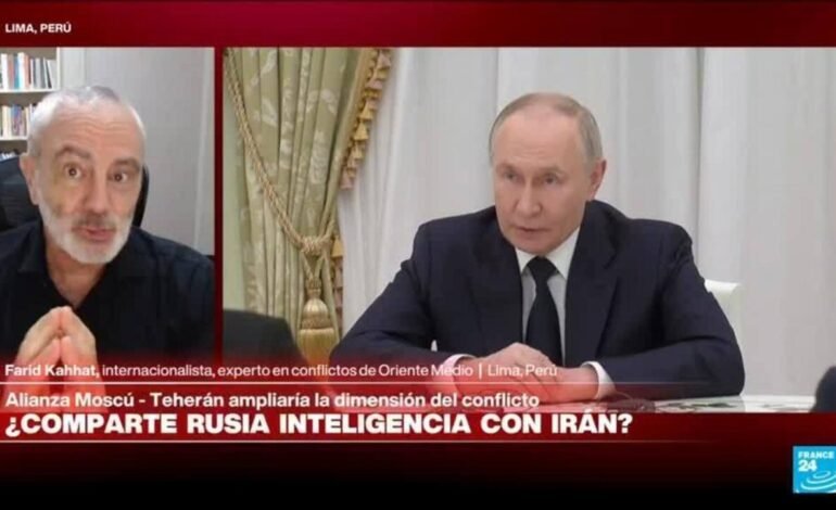 Farid Kahhat: ‘Que Rusia comparta inteligencia con Irán no representa un gran cambio a su favor’