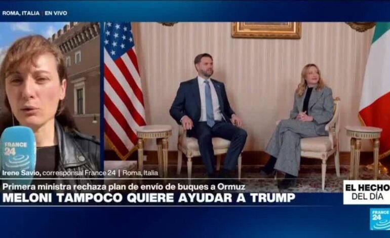 Georgia Meloni rechaza plan de envio de buques italianos al estrecho de Ormuz