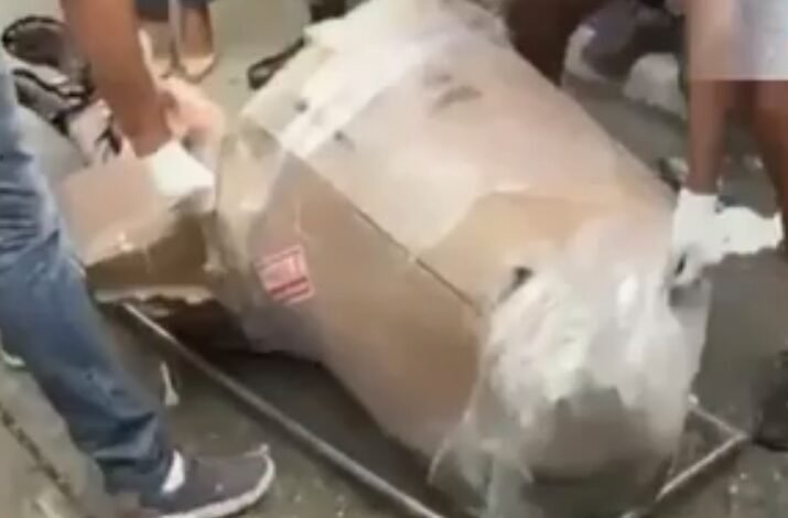 Hallan cadáver de mujer en caja de cartón barrio San Cristóbal