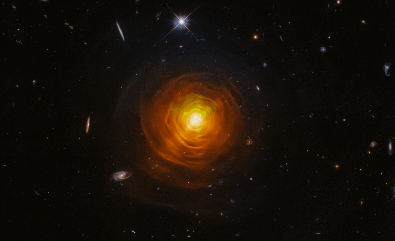 Imágenes de la nebulosa planetaria PMR 1 que recuerda a un cráneo expuesto