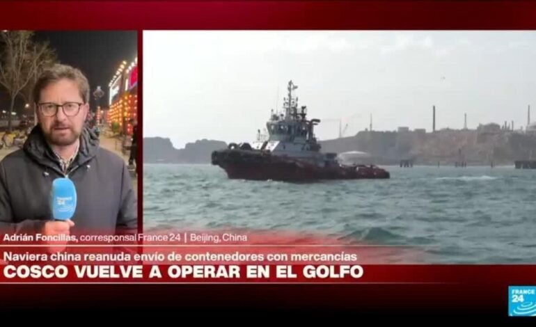 Informe desde Beijing: naviera china retoma envío de contenedores en Medio Oriente