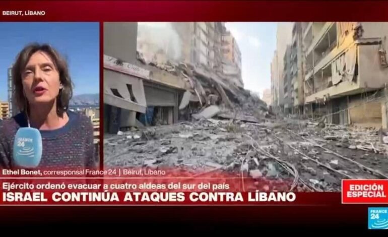 Informe desde Beirut: ataque nocturno israelí contra hotel en el que se refugiaban ciudadanos