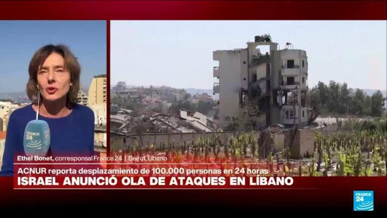 Informe desde Beirut: casi 700.000 desplazados en Líbano por ataques israelíes
