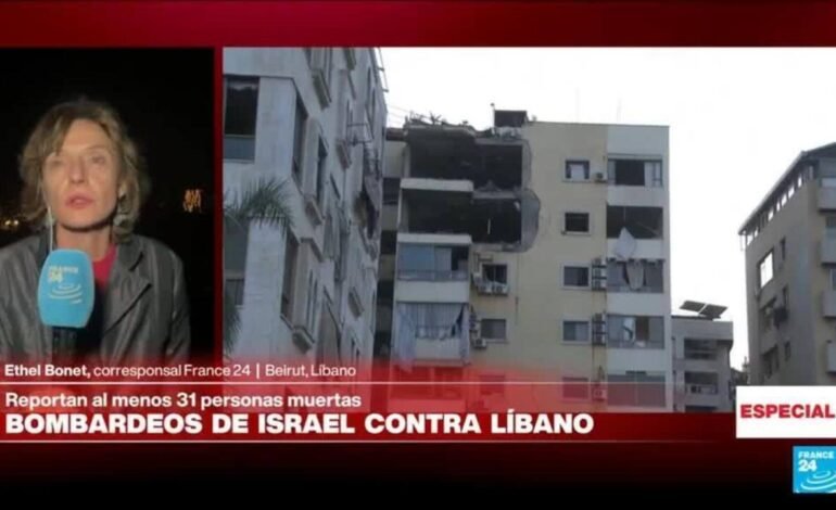 Informe desde Beirut: más de 30 muertos tras bombardeos de Israel contra Líbano
