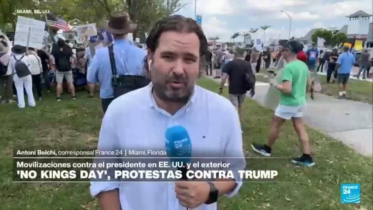 Informe desde Miami: manifestaciones anti Trump del movimiento ‘No Kings’