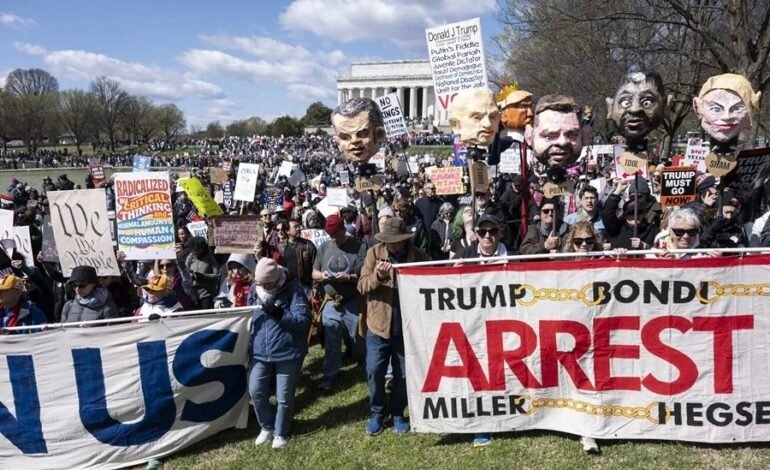 Inician protestas masivas contra D. Trump en los Estados Unidos