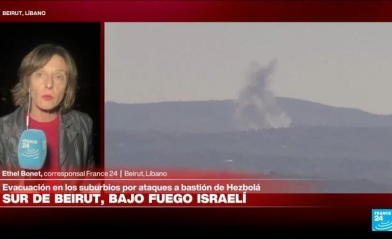 Israel inicia bombardeos en los suburbios del sur de Beirut