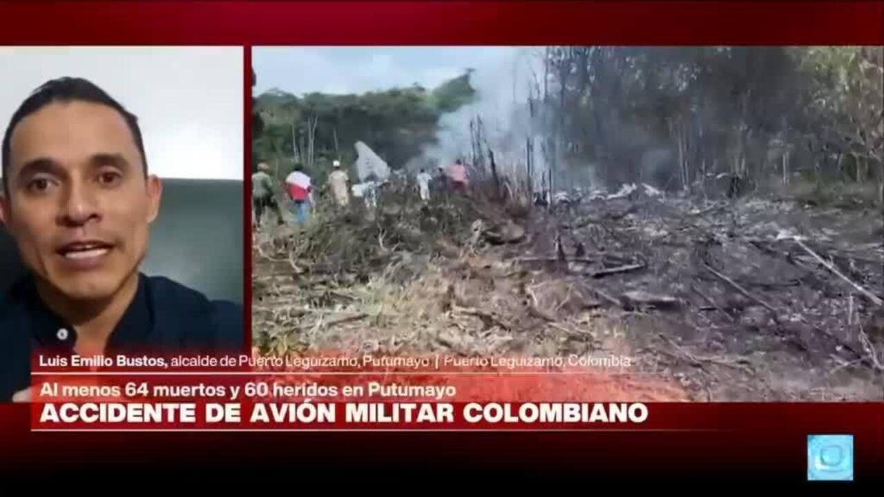 Luis Emilio Bustos: «Tenemos aproximadamente 64 fallecidos en accidente aéreo en Putumayo»