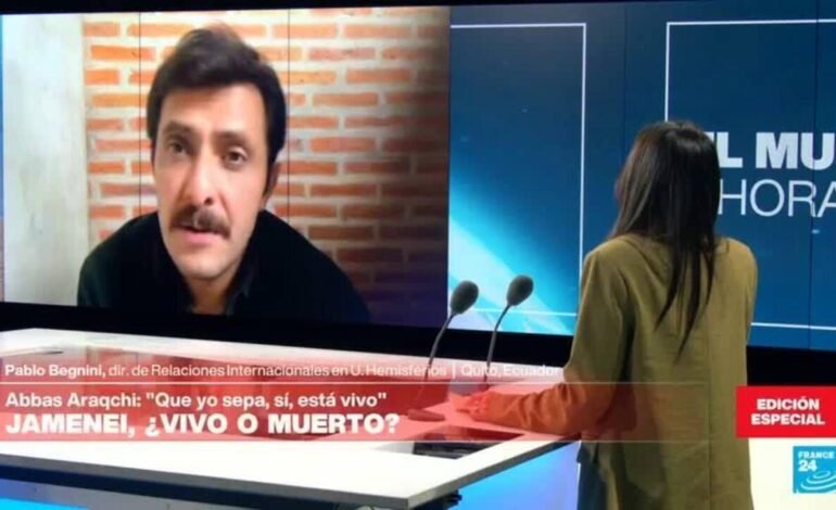 Pablo Begnini: «Muerte del ayatolá confirma intención de EE. UU. de erradicar régimen autoritario»