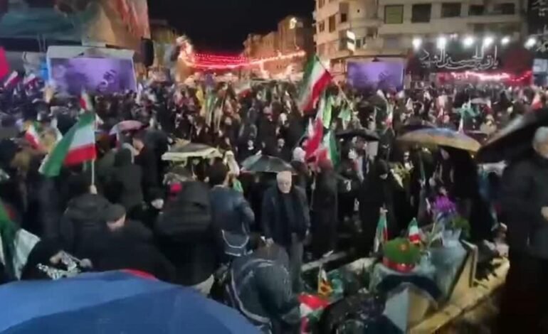 Protestas en Irán contra la guerra, las únicas permitidas por el Gobierno