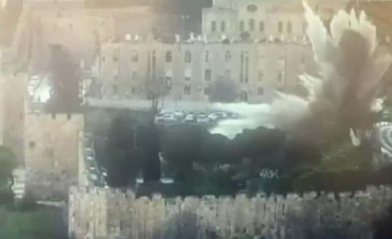 Proyectiles impactan cerca de la Ciudad Vieja de Jerusalén en medio de ataques iraníes