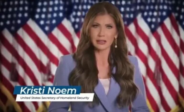 Trump destituye a Kristi Noem como secretaria de Seguridad Nacional