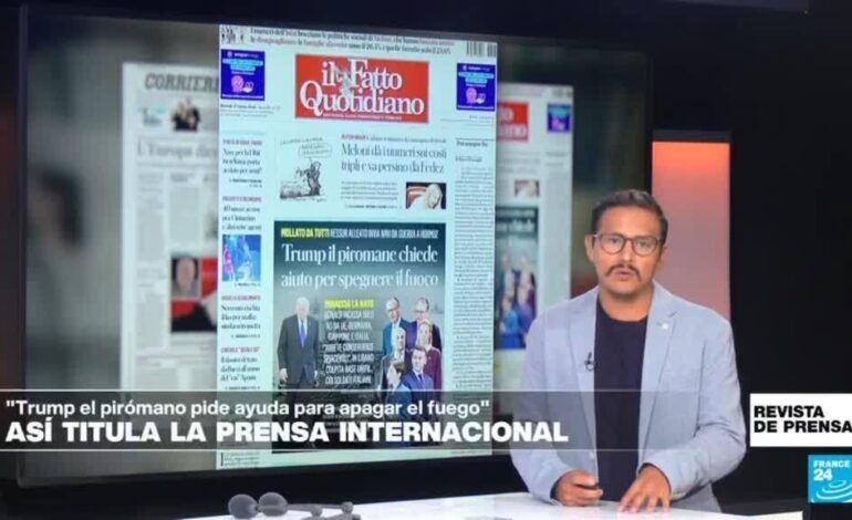 «Trump el pirómano pide ayuda para apagar el fuego»: ‘Il Fatto Quotidiano’