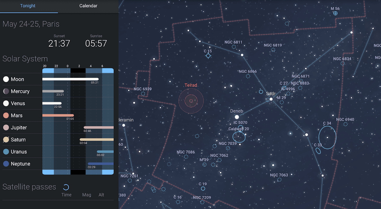 Stellarium Star Map.