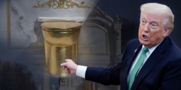 Un inodoro de oro, la obra de arte que desafía a Trump: “Digno de un rey”
